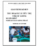 Giáo trình Thu hoạch và tiêu thụ tôm sú giống: Phần 2 - Lê Thị Minh Nguyệt (chủ biên)