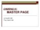 Bài giảng Phát triển Web nâng cao - Chương 4: Master Page