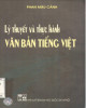 Ebook Lý thuyết và thực hành Văn bản Tiếng Việt: Phần 2