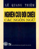 Ebook Nghiên cứu đối chiếu các ngôn ngữ: Phần 2