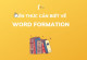 Basic Grammar in use: Word formation (Cấu tạo từ)