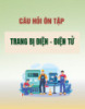 Câu hỏi ôn tập Trang bị điện - điện tử