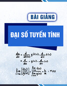 Bài giảng Đại số tuyến tính: Chương 2 - TS. Đặng Văn Vinh