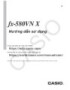 Hướng dẫn sử dụng fx-580VN X