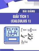 Bài giảng Giải tích 1 (Calculus 1): Tích phân suy rộng - TS. Đào Huy Cường