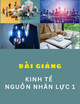 Bài giảng Kinh tế nguồn nhân lực 1: Chương 1 - Nhập môn Kinh tế Nguồn nhân lực