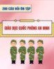 200 câu hỏi ôn tập học phần I môn Giáo dục quốc phòng – An ninh