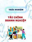 Câu hỏi trắc nghiệm ôn tập Tài chính doanh nghiệp