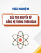 Trắc nghiệm Cấu tạo nguyên tử - Bảng hệ thống tuần hoàn