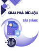 Bài giảng môn Khai phá dữ liệu: Chương 4 - Phân cụm dữ liệu