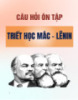 Câu hỏi ôn tập môn Triết học Mác – Lênin (10 câu)