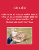 Tài liệu Giải pháp kỹ thuật nhằm thích ứng và giảm thiểu thiệt hại do các loại hình thiên tai trong sản xuất thủy sản