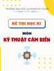 Đề thi cuối kì môn Kỹ thuật cảm biến năm 2021
